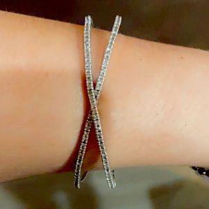 This 14k white gold and diamond bracelet was given to me by my ex husband.